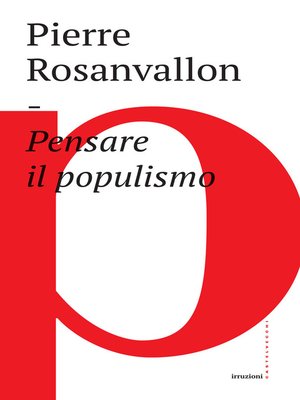 cover image of Pensare il populismo